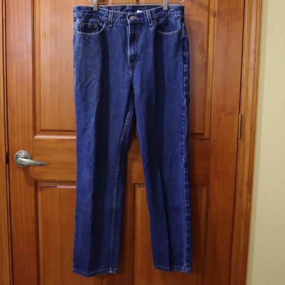 Levi’s 505 Vintage 90s Lower Rise Straight Leg Denim Jeans Made in USA Sz 14 - Picture 10 of 11